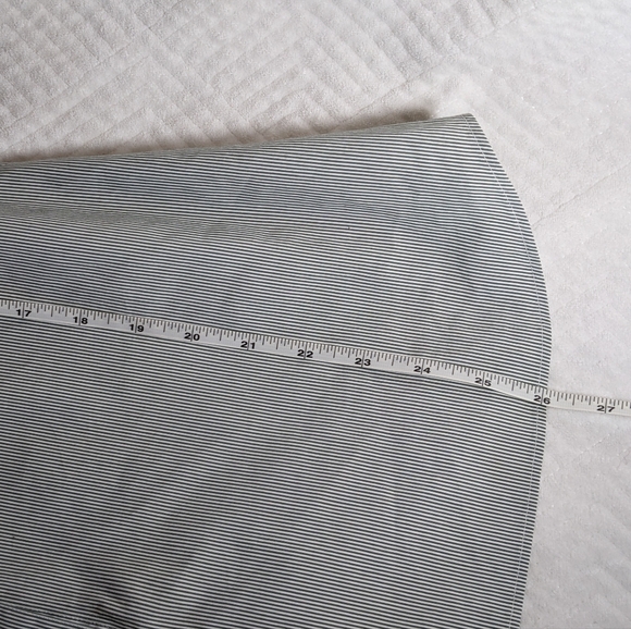 LAFAYETTE 148 NEW YORK Poplin Stretch Shirt Stripe Silver Bead Detail Size 14 - Picture 10 of 10